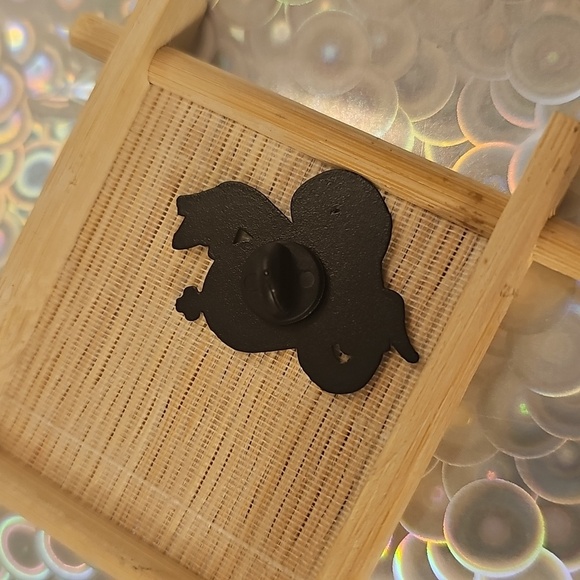 Black and White Enamel Pin - Picture 2 of 2